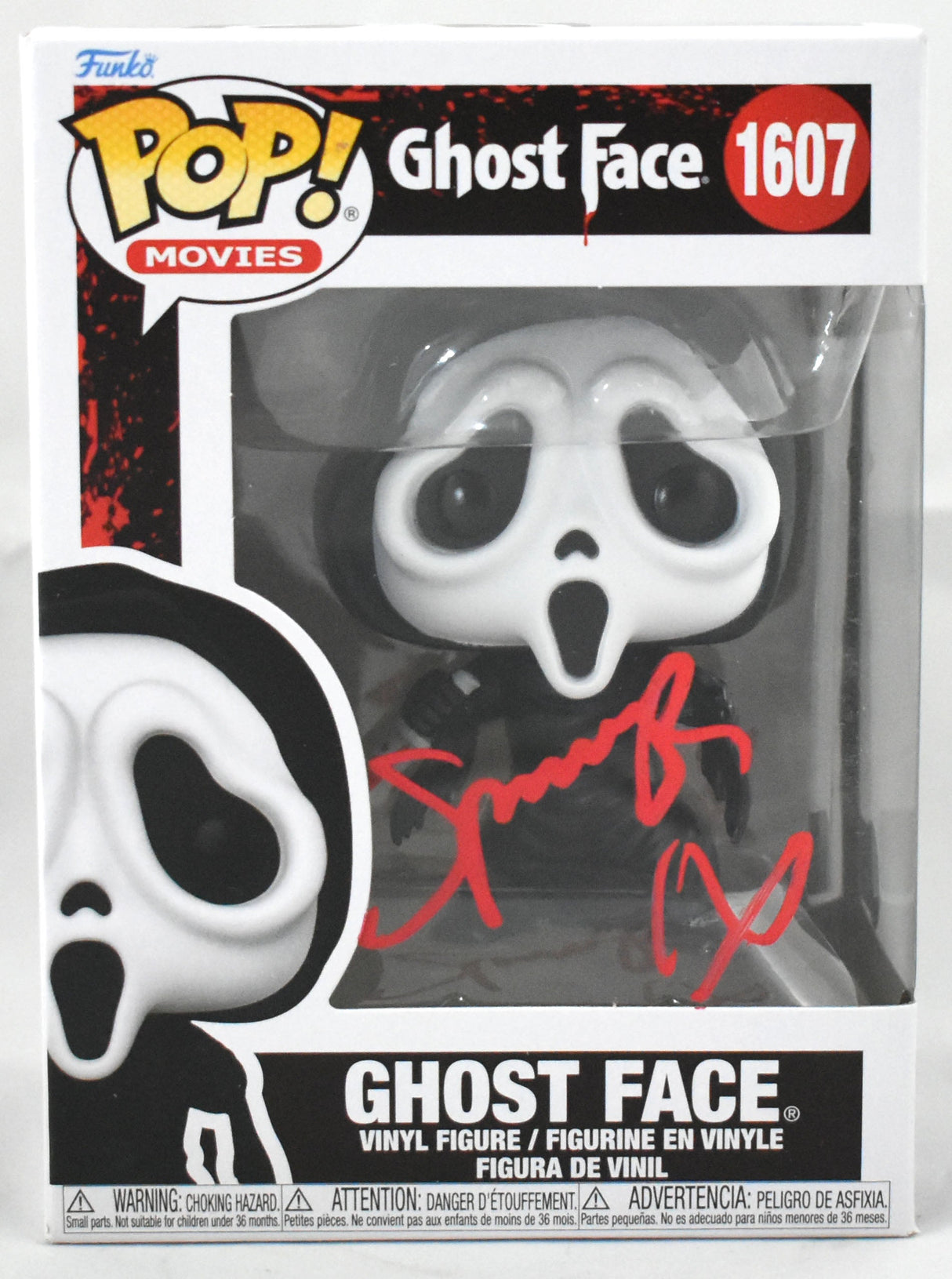 Spencer Charnas Autographed Ghost Face Funko Pop #1607 - Beckett W Hologram