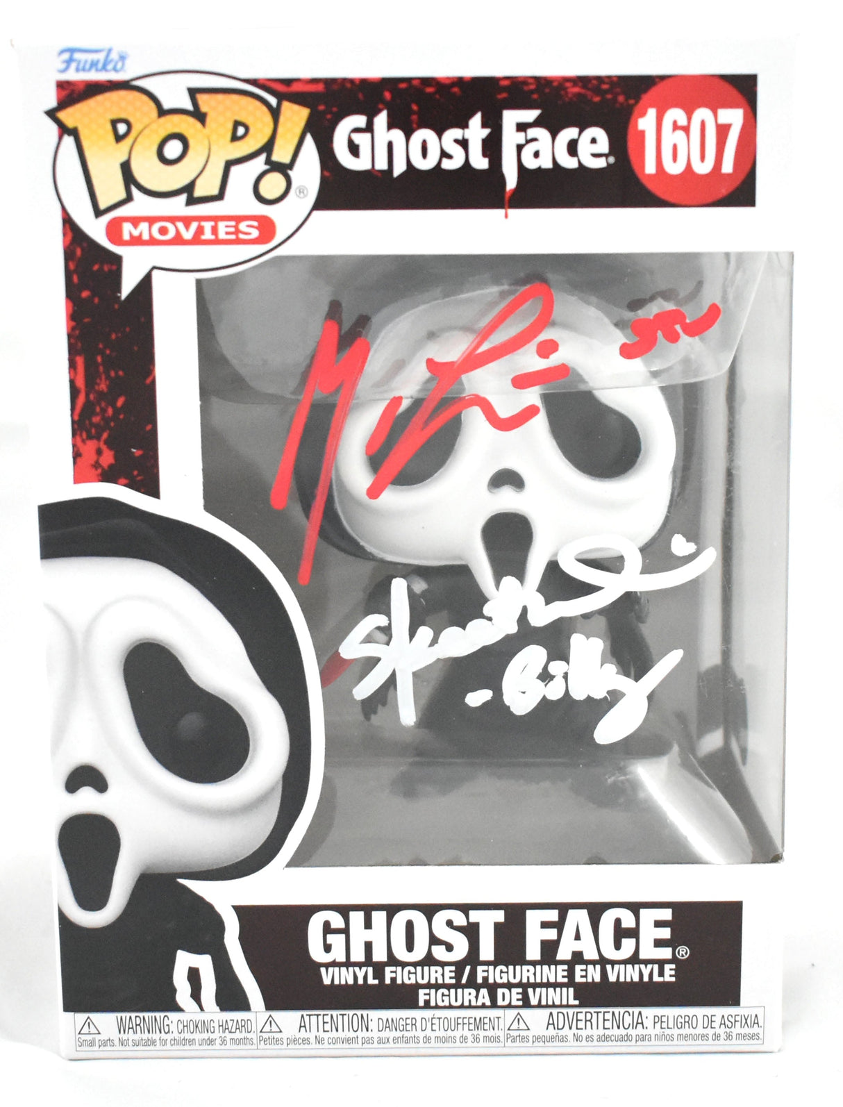 Matthew Lillard Skeet Ulrich Signed Ghost Face Funko Pop #1607 - Beckett W Holo