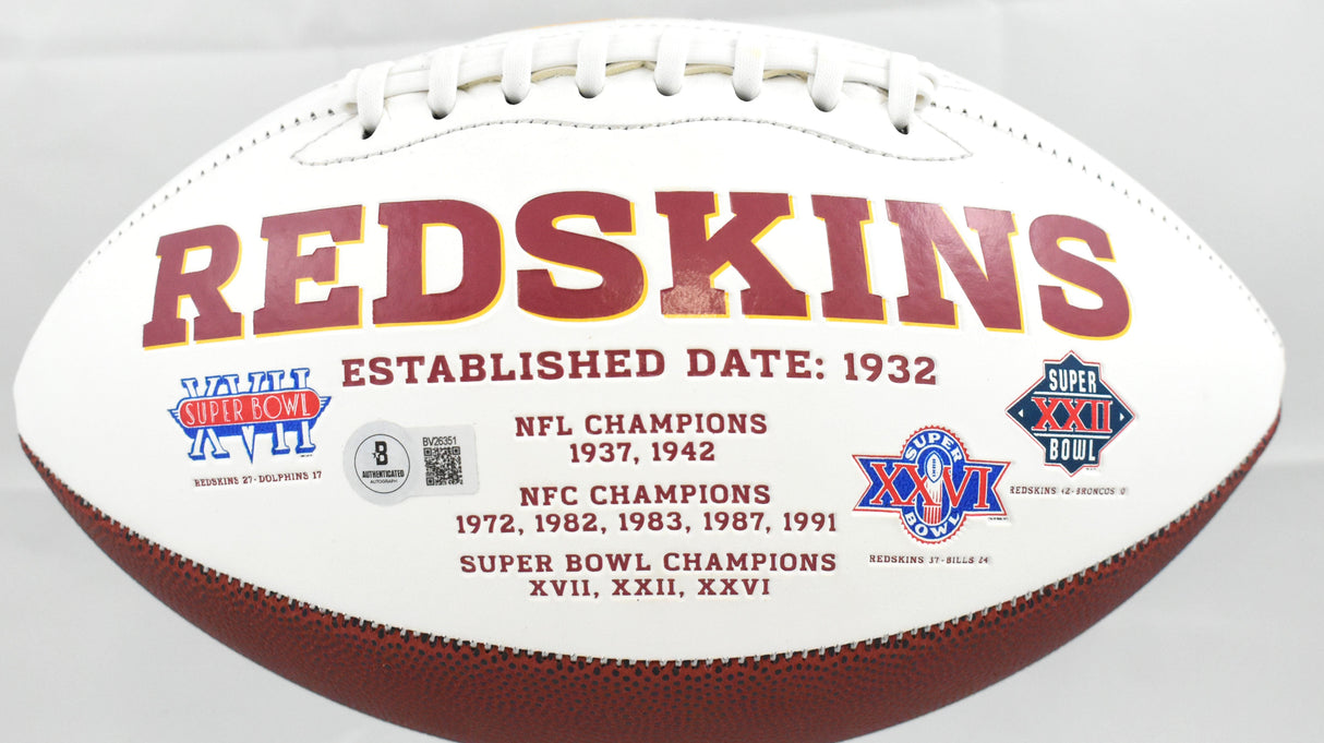 Ryan Kerrigan Autographed Washington Redskins Logo Football - Beckett Holo