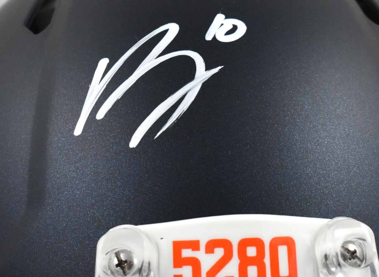 Bo Nix Signed Denver Broncos F/S Speed Authentic Helmet - Beckett W Holo *Front