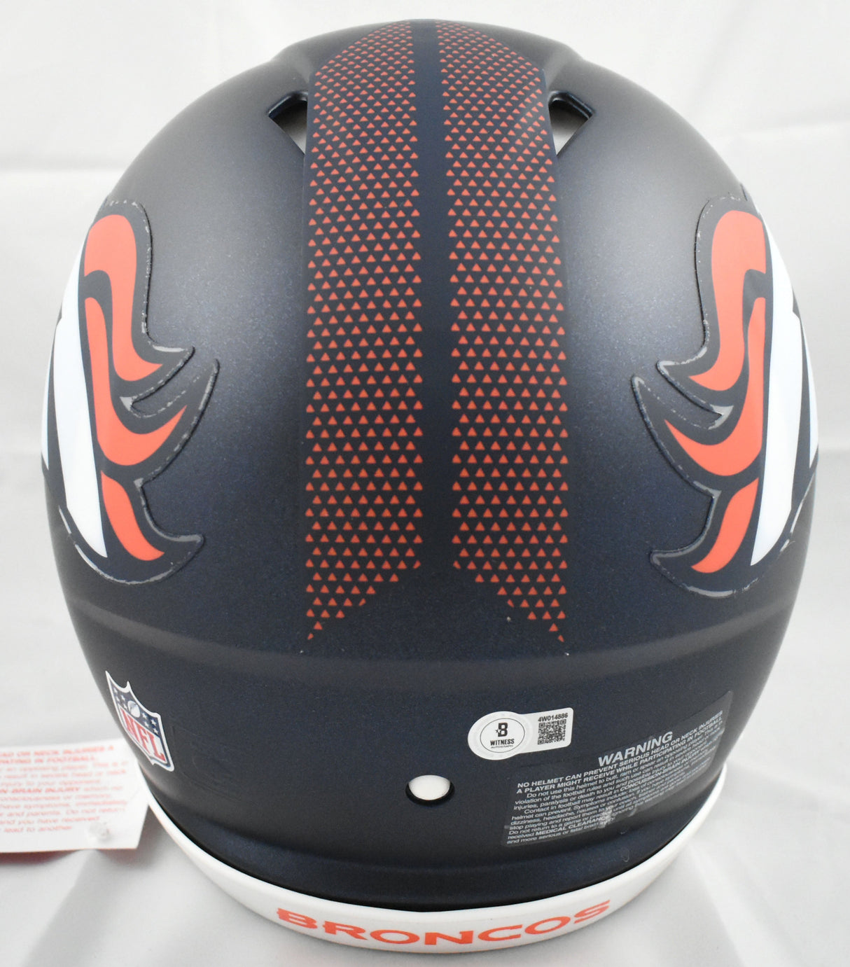 Bo Nix Signed Denver Broncos F/S Speed Authentic Helmet - Beckett W Holo *Front