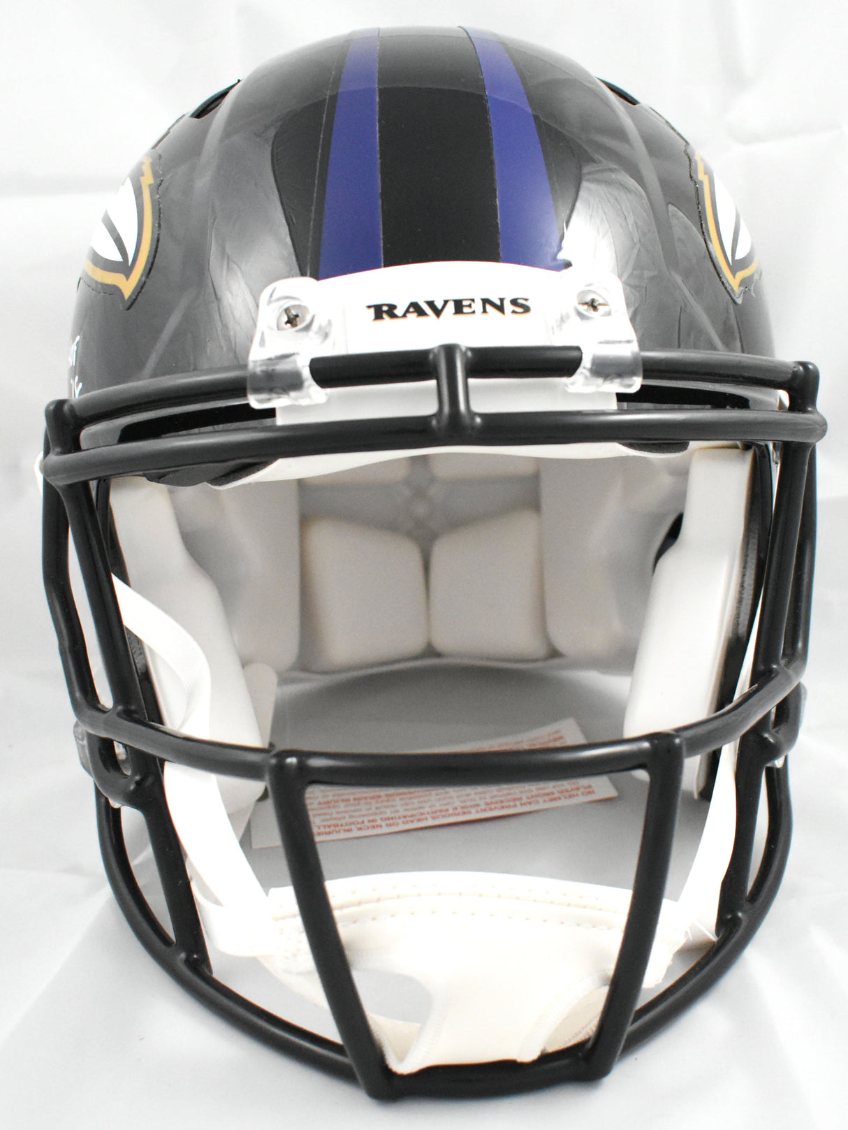 Ray Lewis Ed Reed Signed Ravens F/S Speed Auth Helmet HOF Beckett W Holo *Damage
