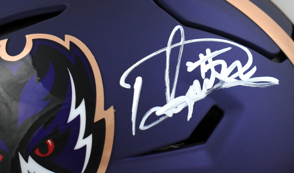 Derrick Henry Signed Baltimore Ravens F/S Alt 24 Speedflex Helmet Beckett W Holo