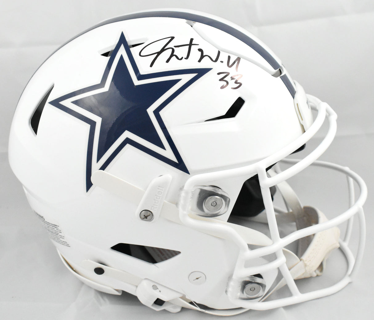 Javonte Williams Signed Dallas Cowboys F/S Alt Speedflex Helmet Beckett W Holo