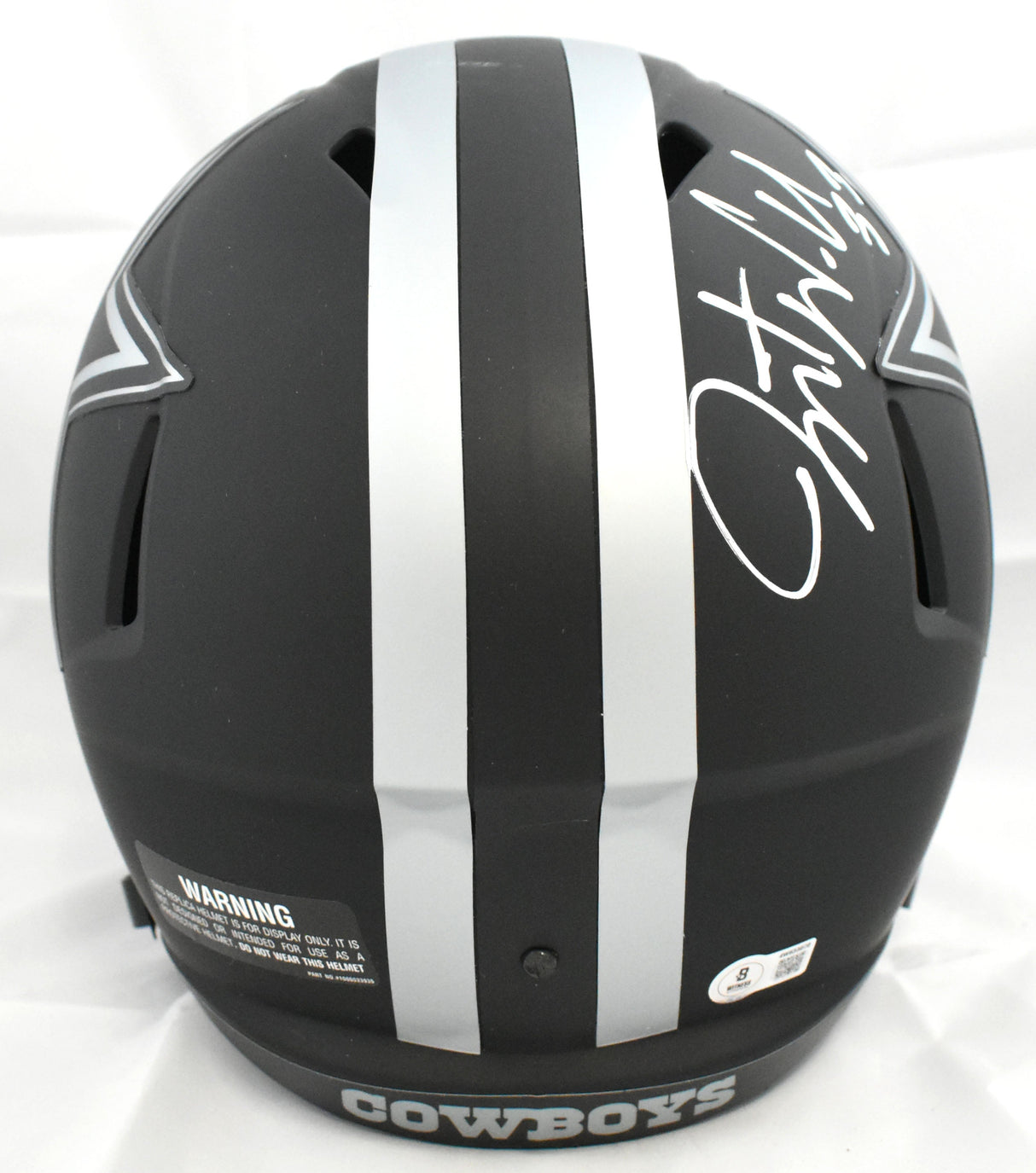 Javonte Williams Signed Dallas Cowboys F/S Eclipse Speed Helmet- Beckett W Holo