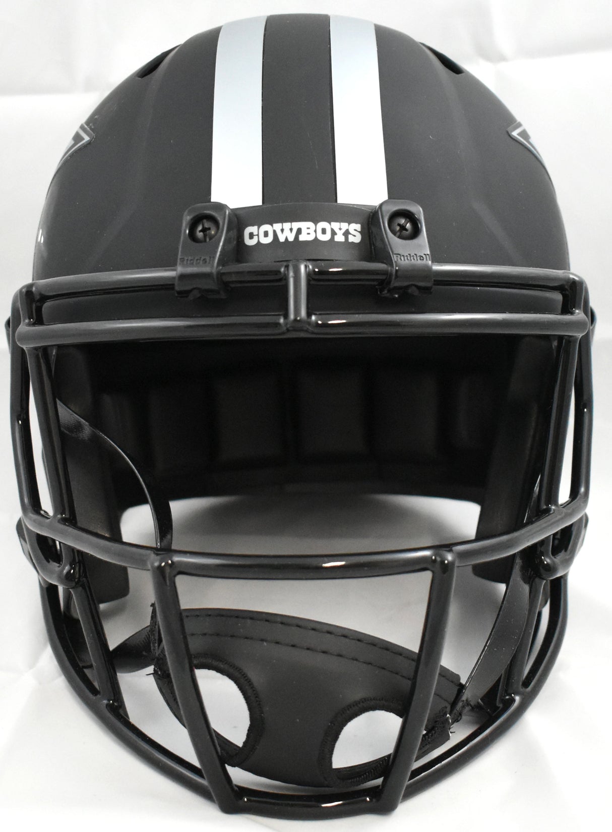 Javonte Williams Signed Cowboys F/S Eclipse Speed Helmet- Beckett W Holo *Damage