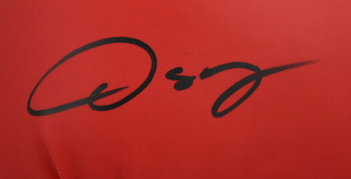 Oscar De La Hoya Autographed Red Everlast Boxing Glove *Left - JSA W
