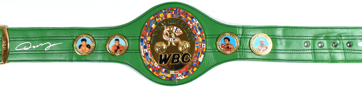Oscar De La Hoya Autographed WBC Replica Belt - JSA W *Silver
