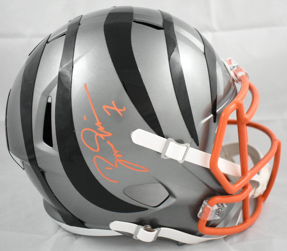 Boomer Esiason Autographed Cincinnati Bengals F/S Flash Speed Helmet - Beckett Holo