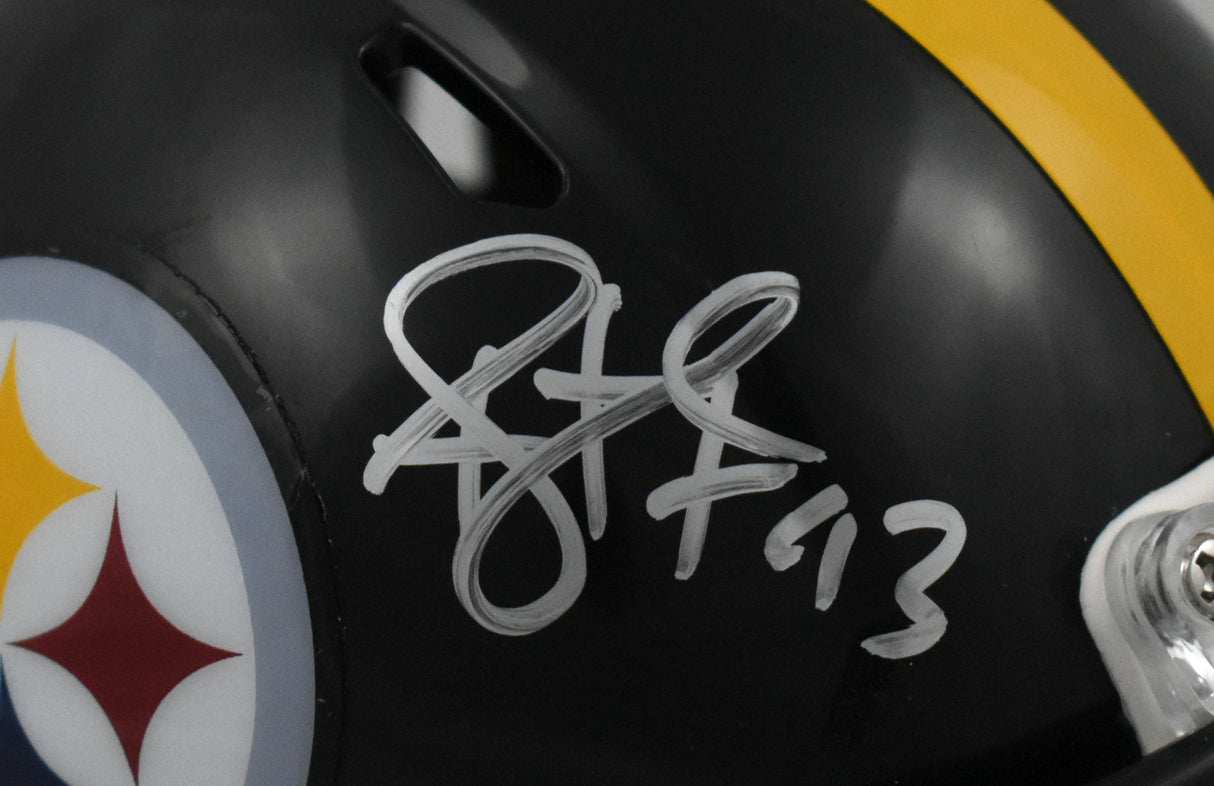 Troy Polamalu Autographed Pittsburgh Steelers Speed Mini Helmet - Beckett Holo