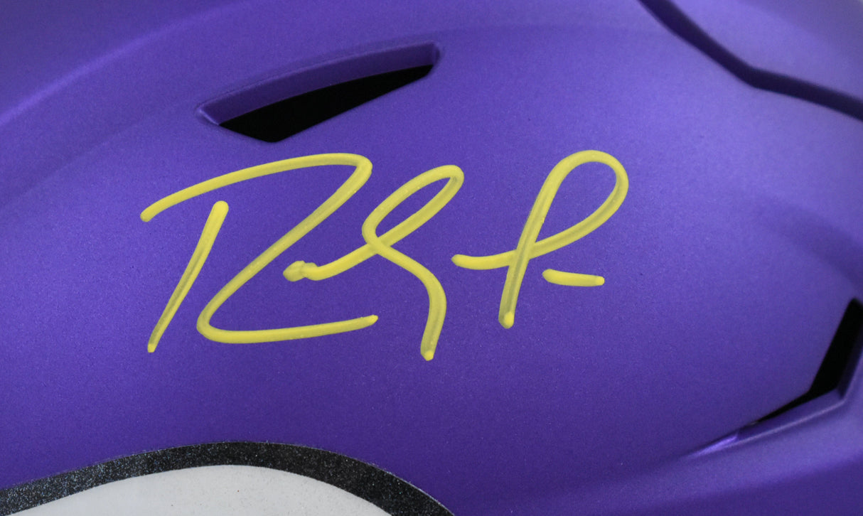 Randy Moss Signed Minnesota Vikings Mid-Size SpeedFlex Helmet - Beckett W Holo