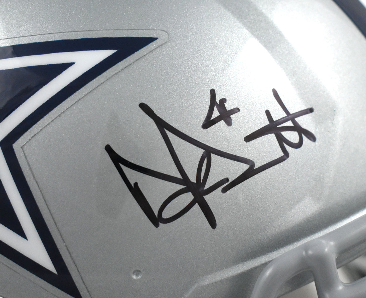 Dak Prescott Autographed Dallas Cowboys F/S Speed Authentic Helmet - Beckett W