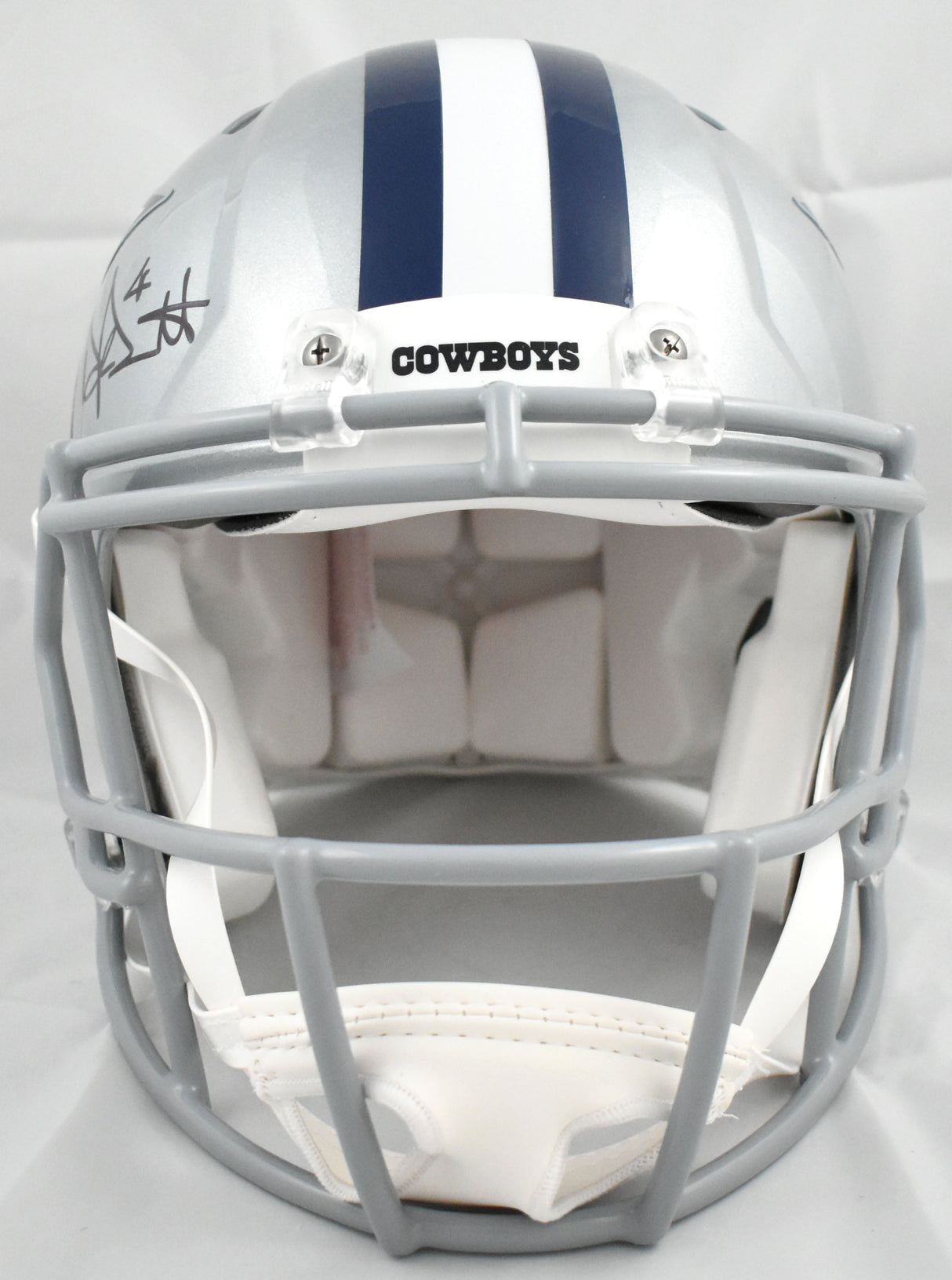 Dak Prescott Autographed Dallas Cowboys F/S Speed Authentic Helmet - Beckett W