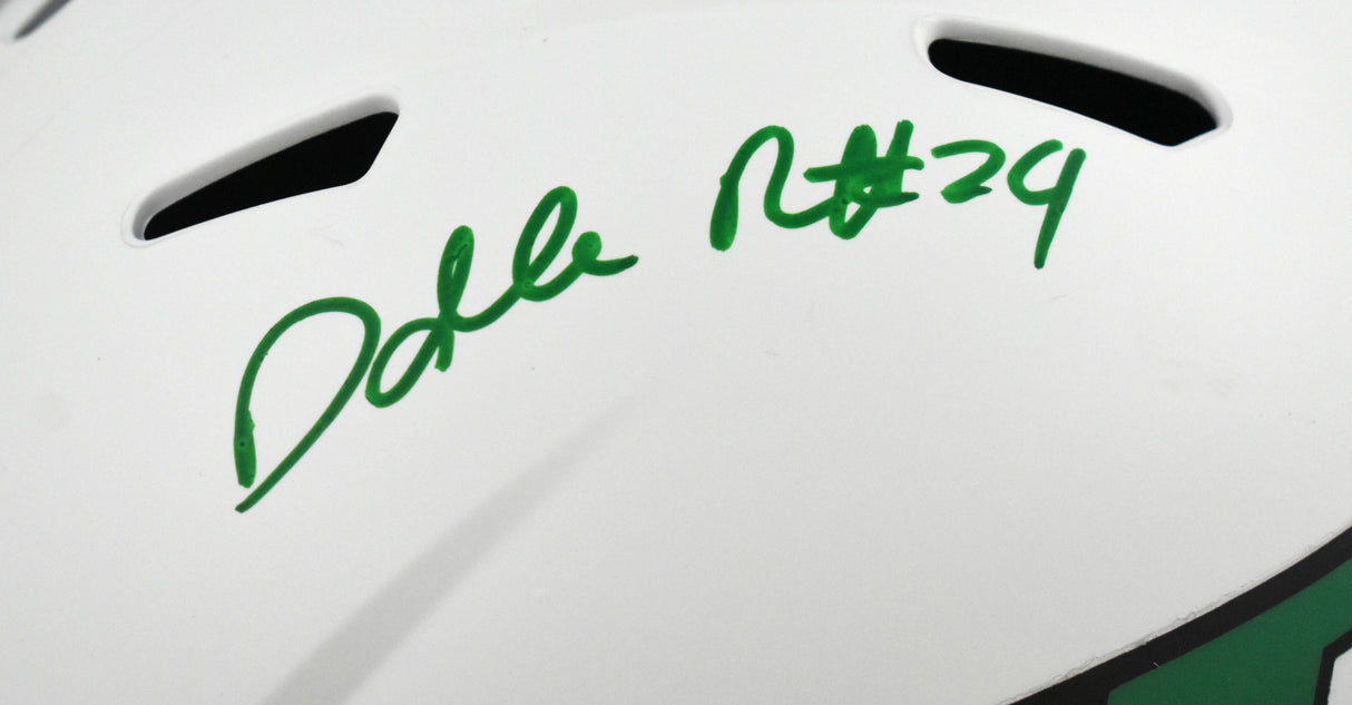 Darrelle Revis Autographed New York Jets F/S Lunar Speed Helmet - Beckett W Holo