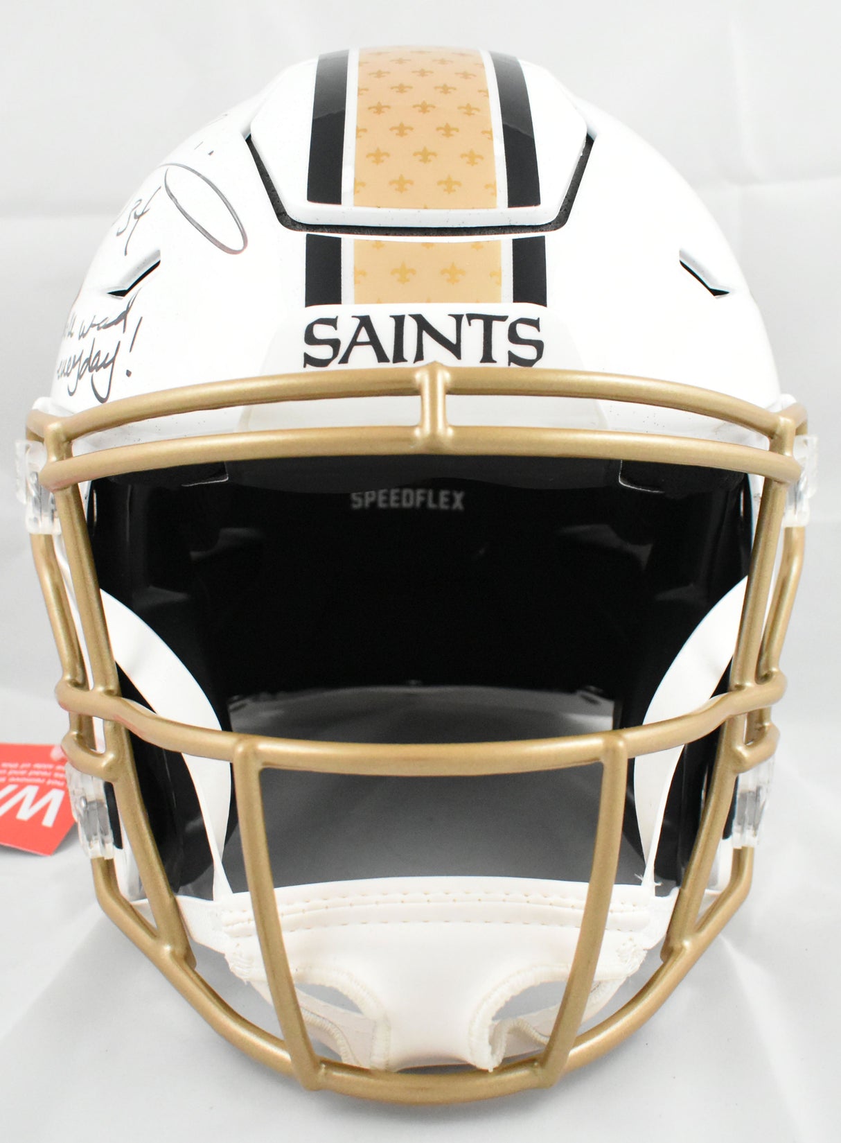 Ricky Williams Autographed Saints F/S ALT 2025 Speedflex Helmet - Beckett W Holo