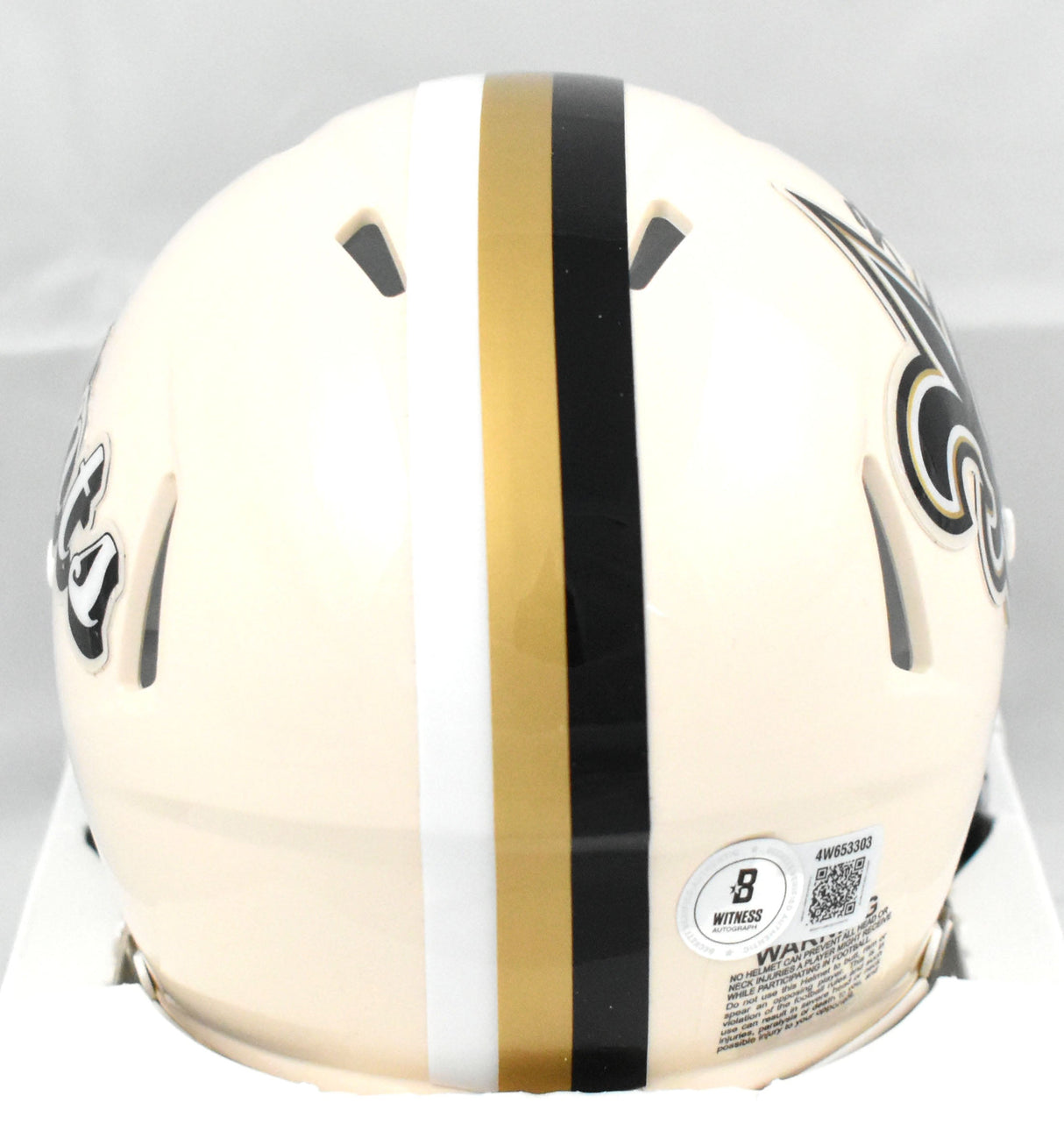 Ricky Williams Autographed Saints Retro Speed Mini Helmet - Beckett W Holo
