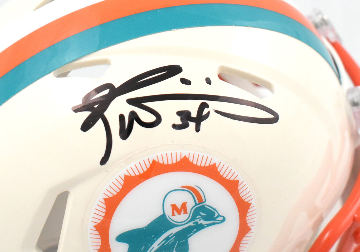 Ricky Williams Autographed Miami Dolphins Retro Speed Mini Helmet Beckett W Holo