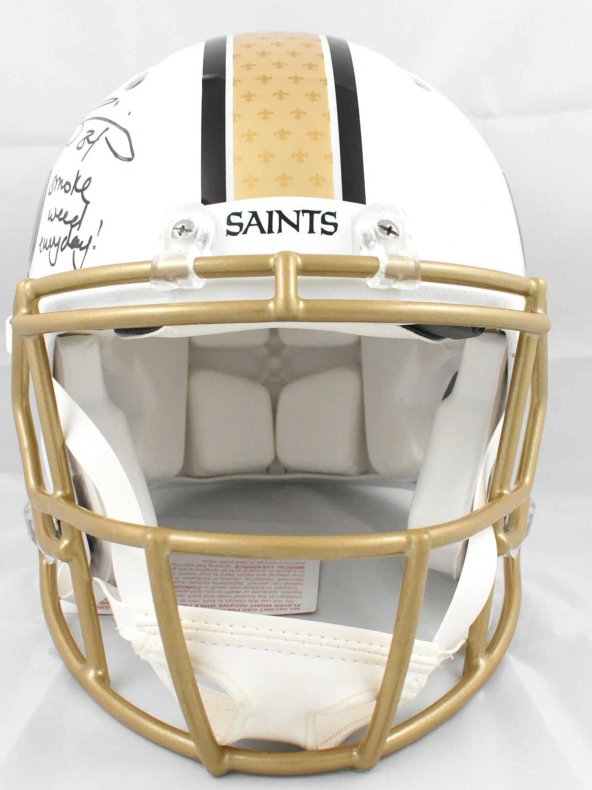 Ricky Williams Signed Saints F/S ALT 2025 Speed Authentic Helmet -Beckett W Holo