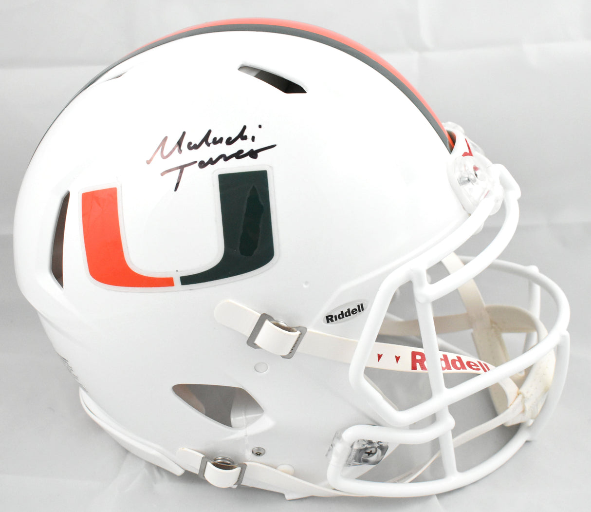 Malachi Toney Autographed Miami Hurricanes F/S Speed Authentic Helmet - JSA W