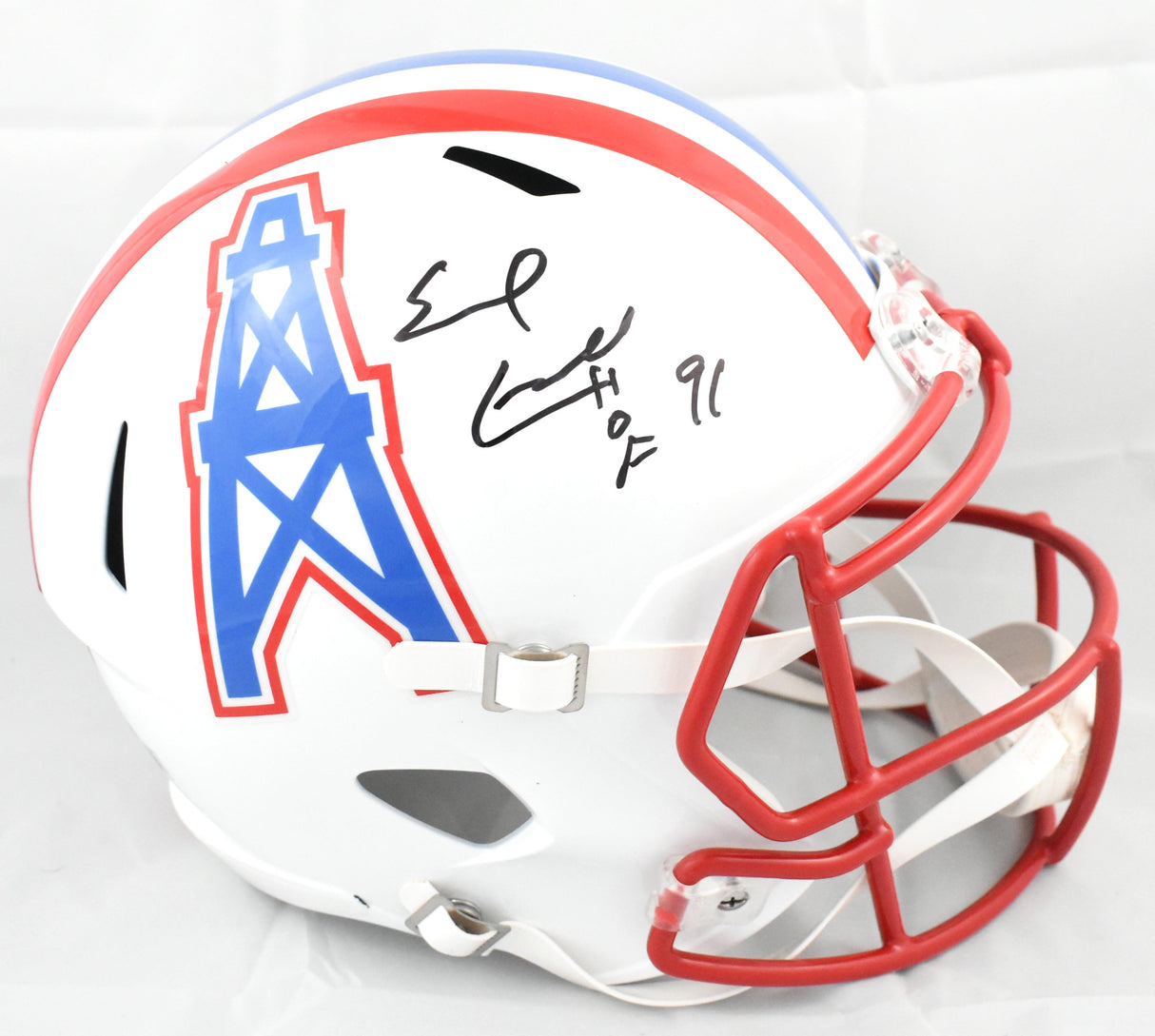 Earl Campbell Signed Houston Oilers F/S 81-98 Speed Helmet HOF - Beckett W Holo