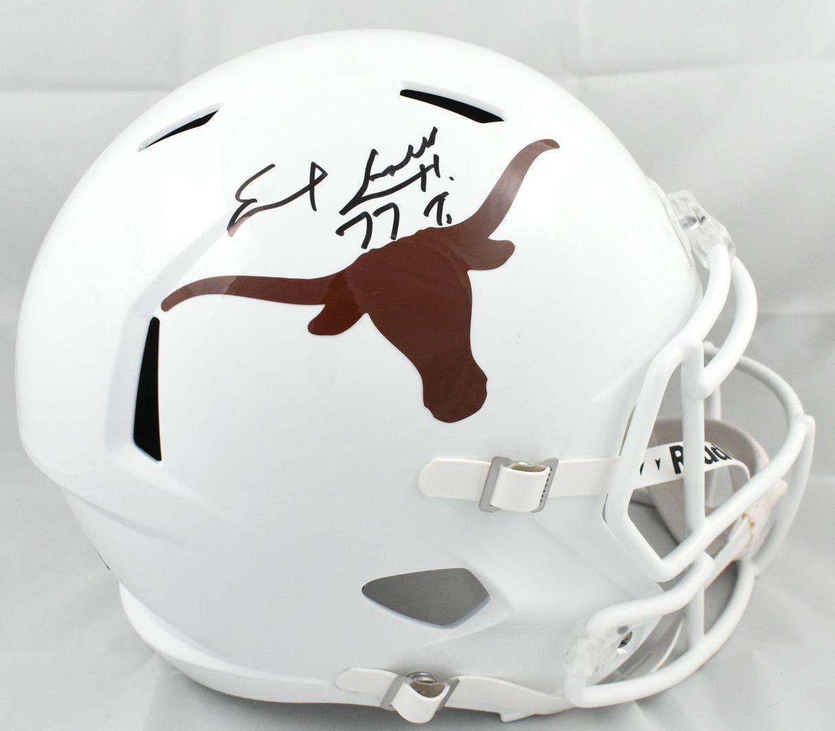 Earl Campbell Autographed Texas Longhorns F/S Speed Helmet HT - Beckett W Holo