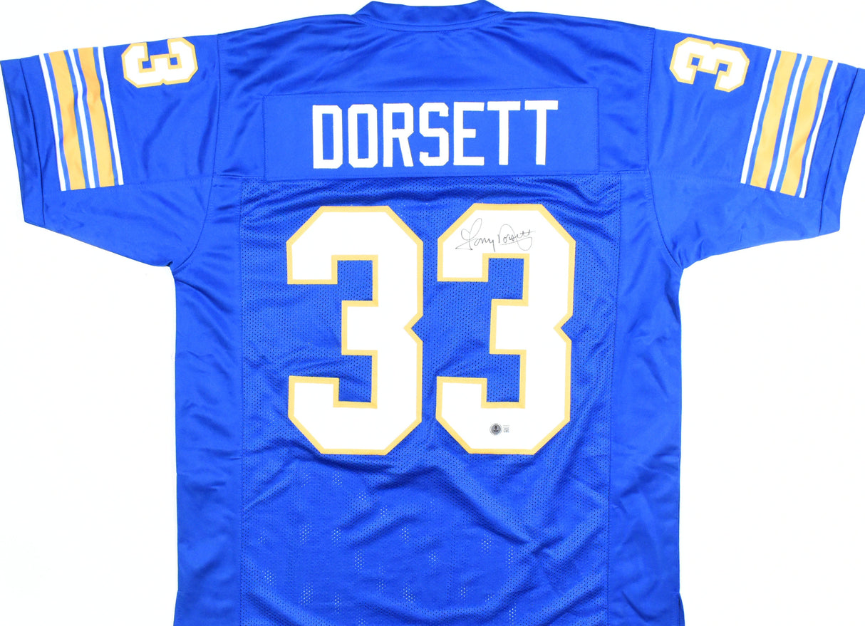 Tony Dorsett Autographed Blue College Style Jersey - Beckett W Hologram
