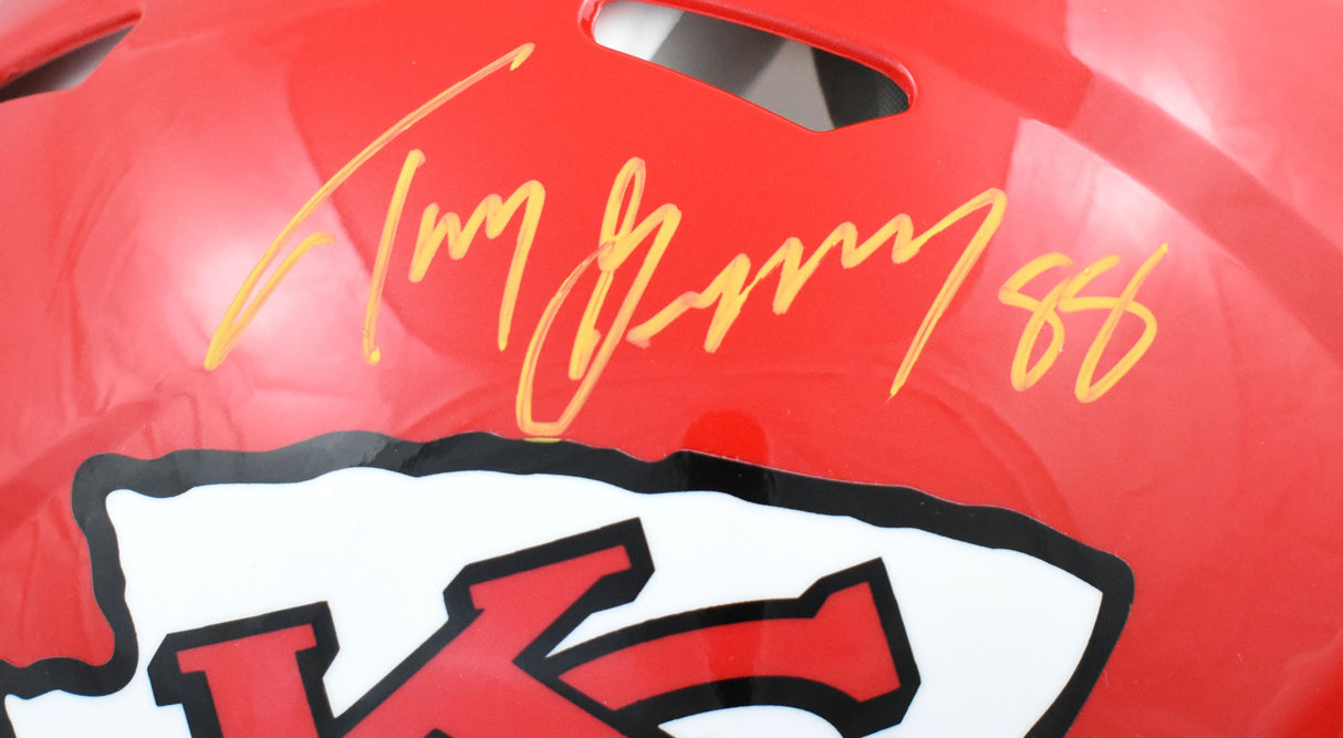 Tony Gonzalez Autographed Chiefs F/S Speed Authentic Helmet - Beckett W Holo