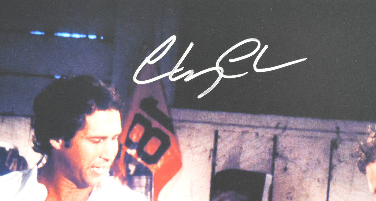 Chevy Chase Autographed Caddyshack 11x14 Party Photo - Beckett W Holo *Silver