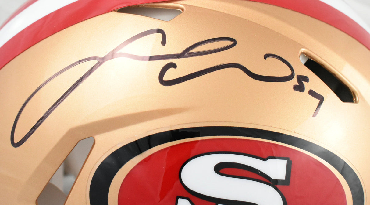 Fred Warner Signed San Francisco 49ers F/S Speed Authentic Helmet - Beckett Holo