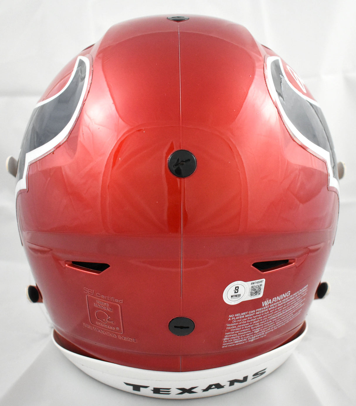 David Montgomery Autographed Texans F/S Flash Speedflex Helmet - Beckett W Holo
