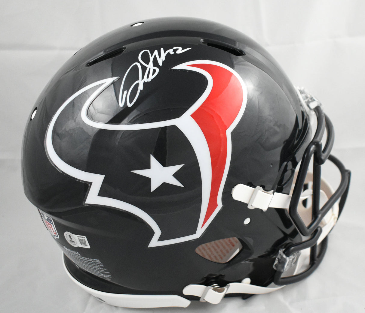 David Montgomery Signed Houston Texans F/S Speed Authentic Helmet-Beckett W Holo