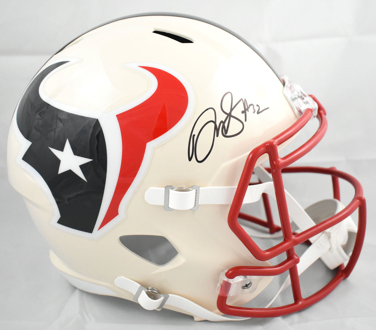 David Montgomery Signed Houston Texans F/S Retro Speed Helmet-Beckett W Holo