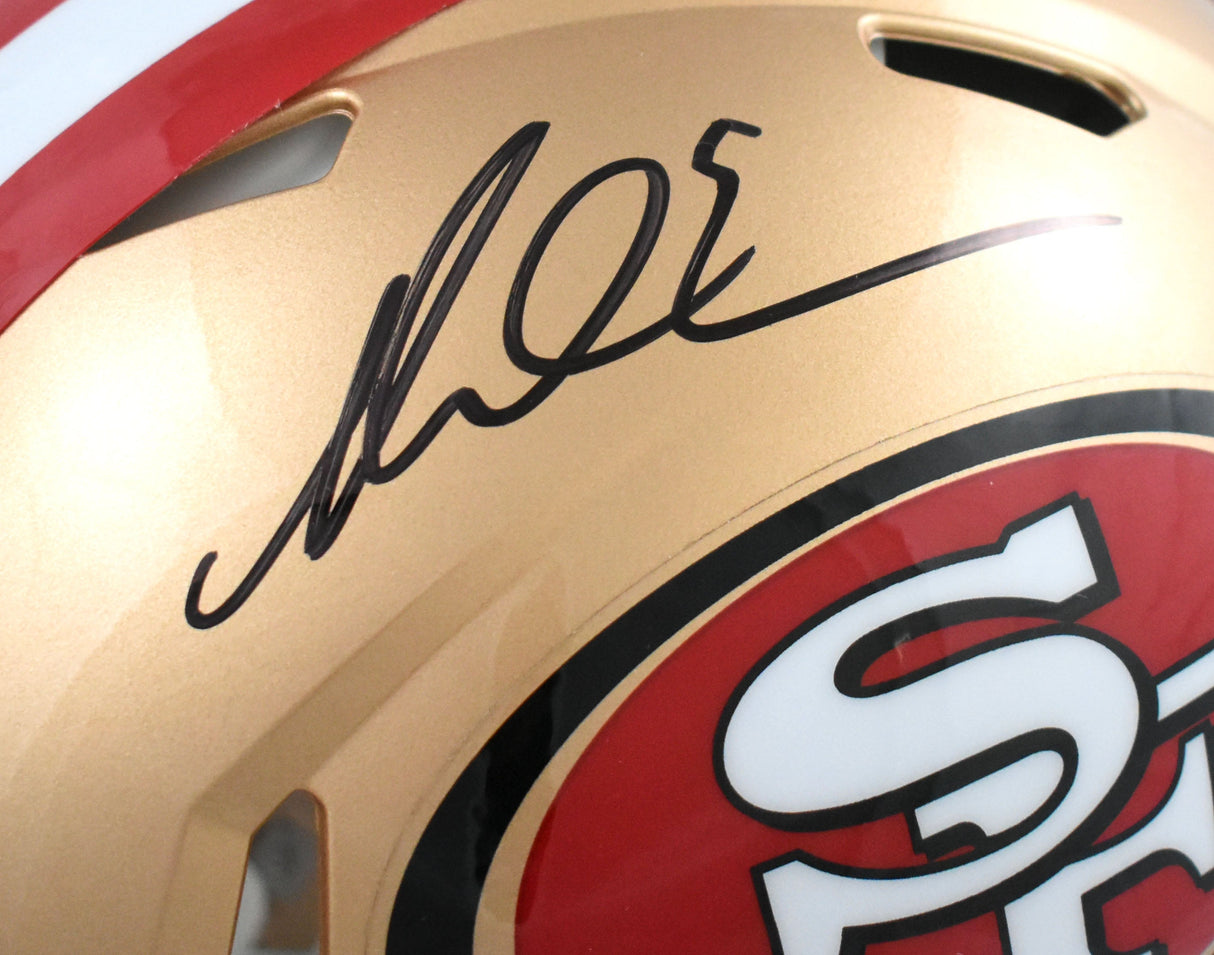 Mike Evans Signed San Francisco 49ers F/S Speed Authentic Helmet- Beckett W Holo