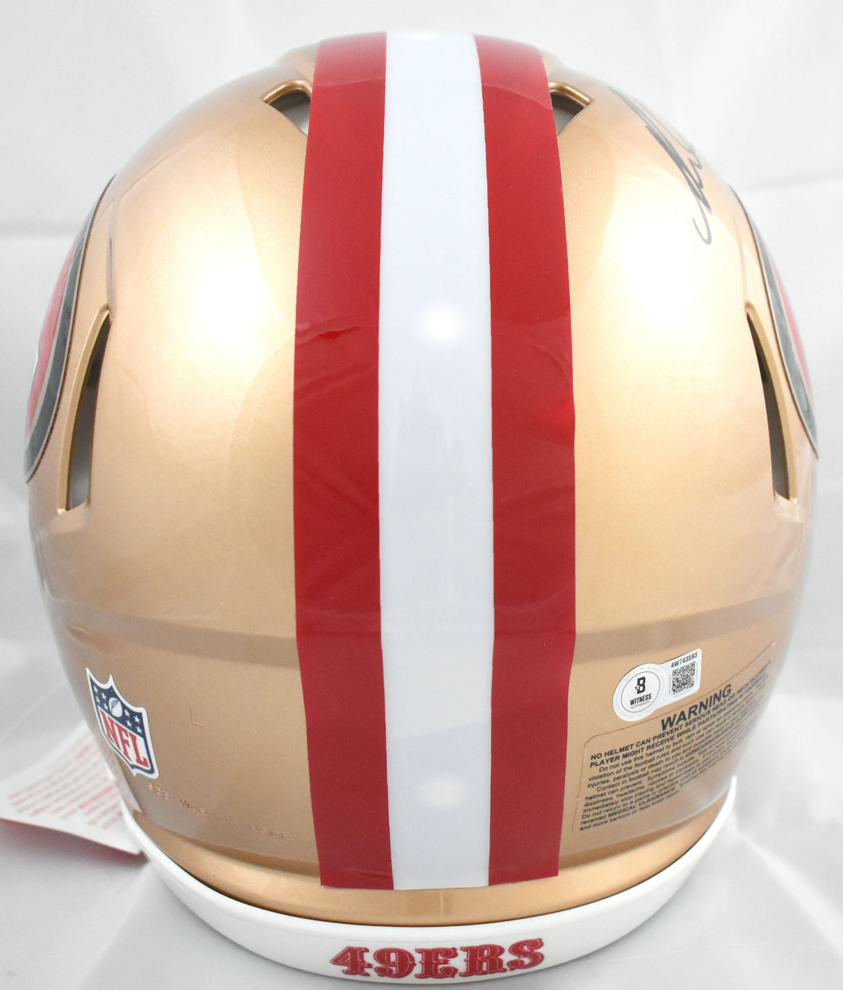 Mike Evans Signed San Francisco 49ers F/S Speed Authentic Helmet- Beckett W Holo