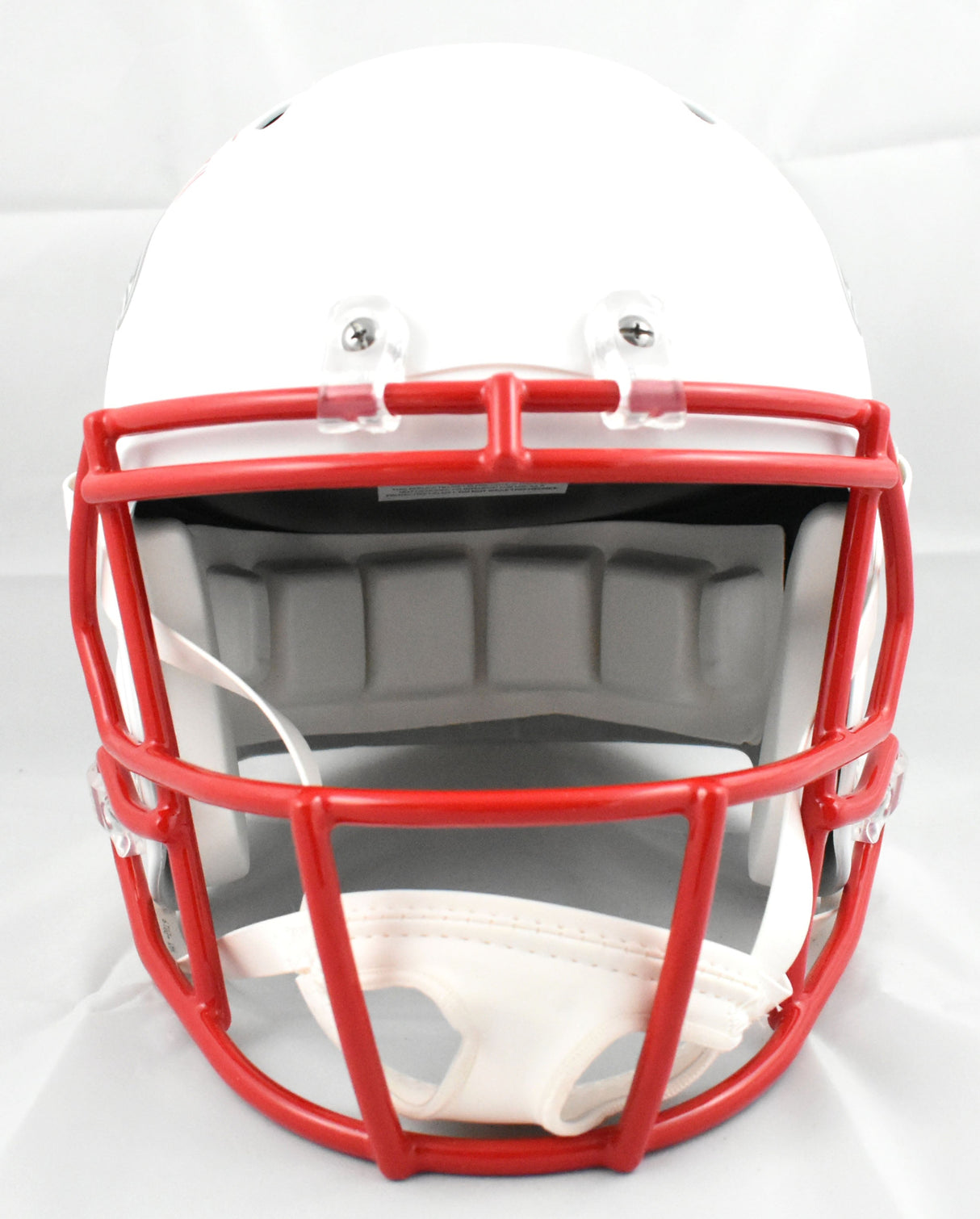 Julio Jones Autographed Atlanta Falcons F/S Flat White Speed Helmet - Beckett W