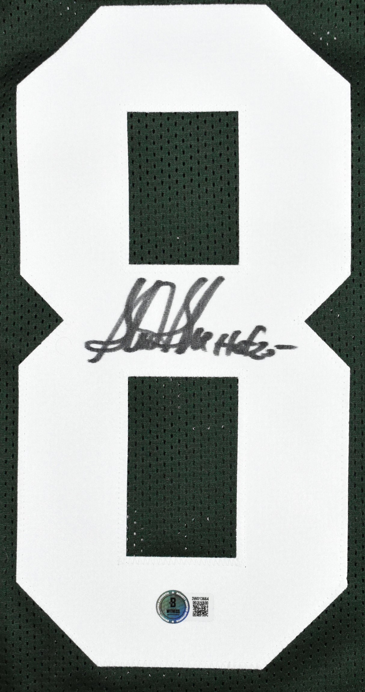 Sterling Sharpe Autographed Green Pro Style Jersey HOF - Beckett W Holo *8