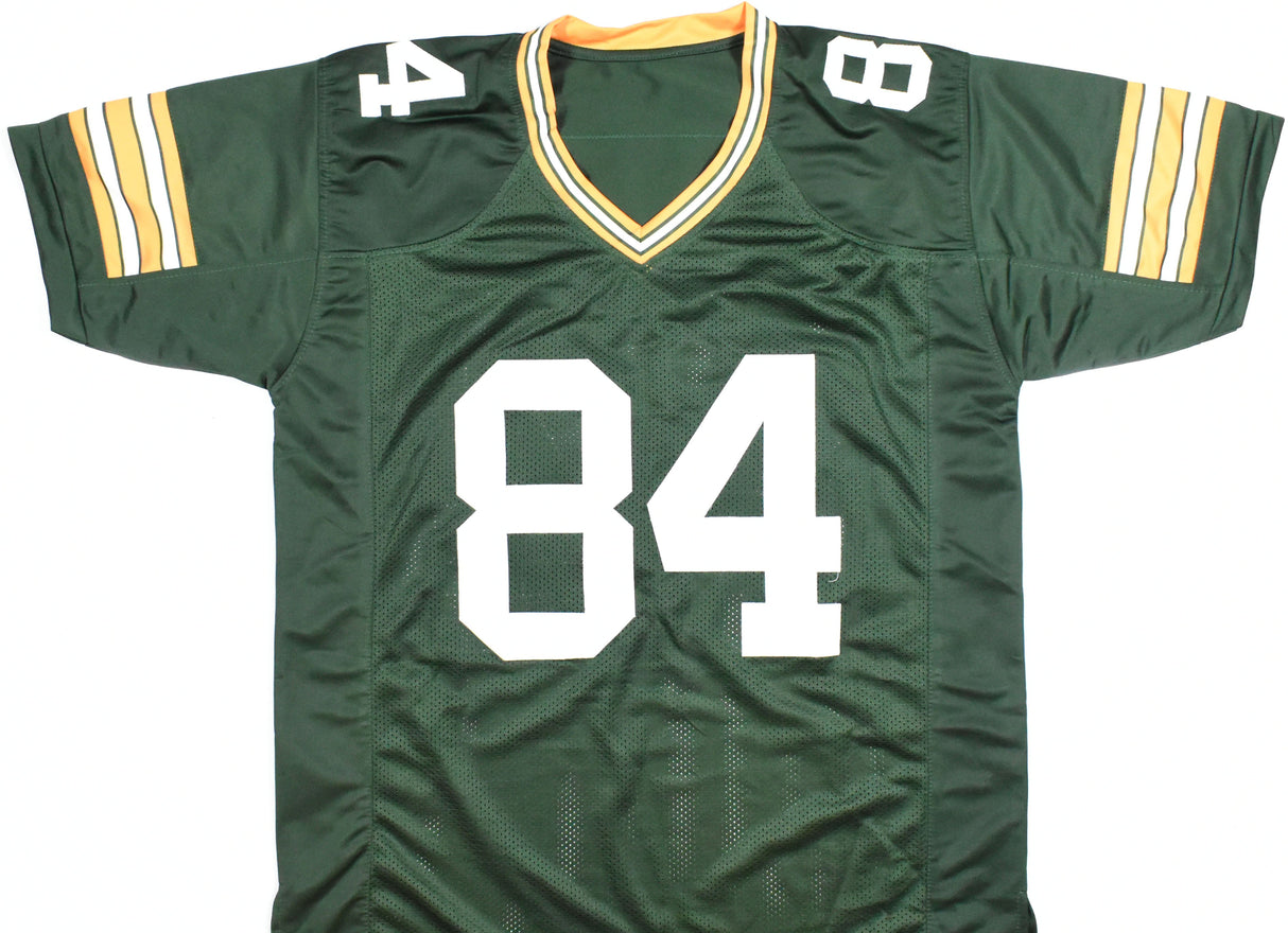 Sterling Sharpe Autographed Green Pro Style Jersey - Beckett W Hologram *Black