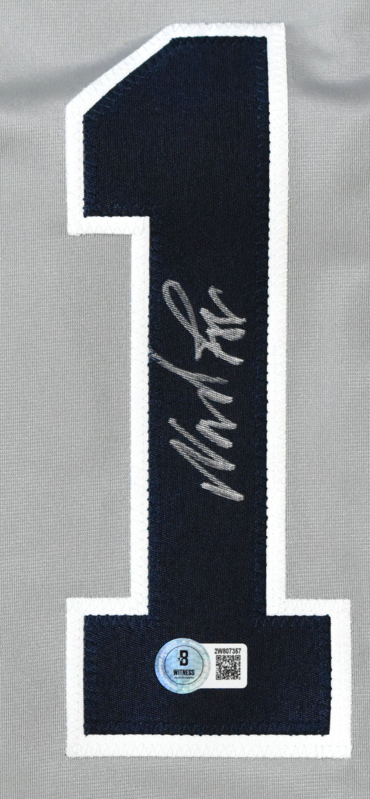 Wade Boggs Autographed Grey Pro Style Jersey - Beckett W Hologram *Silver