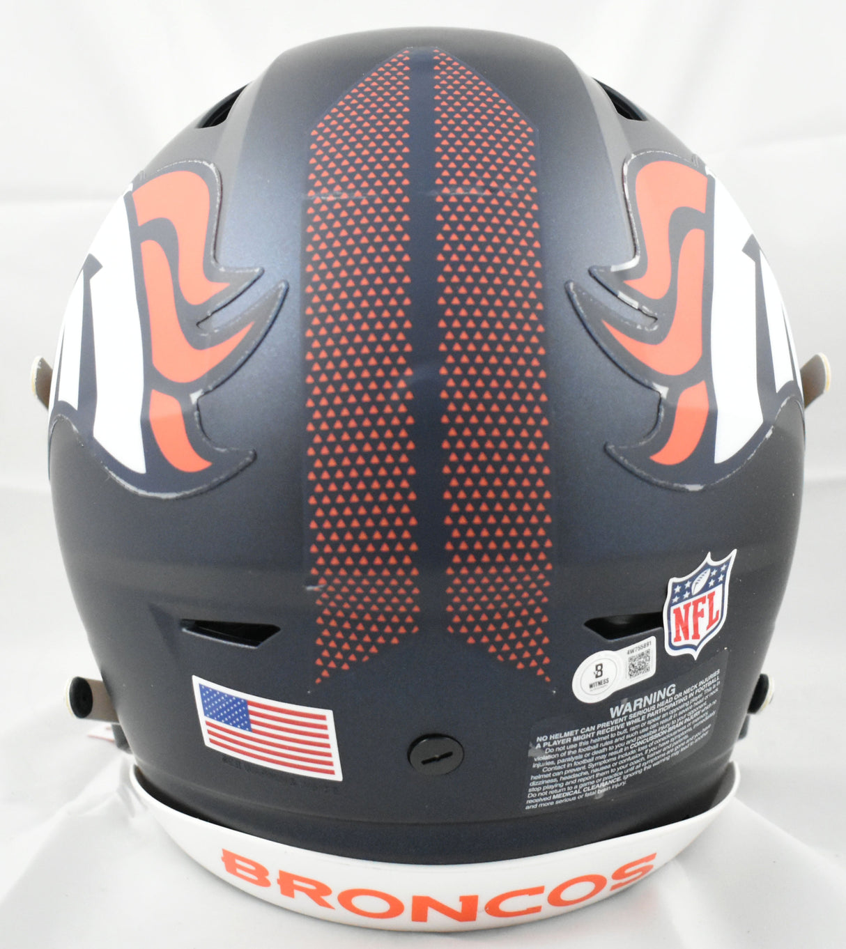 Troy Franklin Autographed Denver Broncos F/S Speedflex Helmet-Beckett W Hologram
