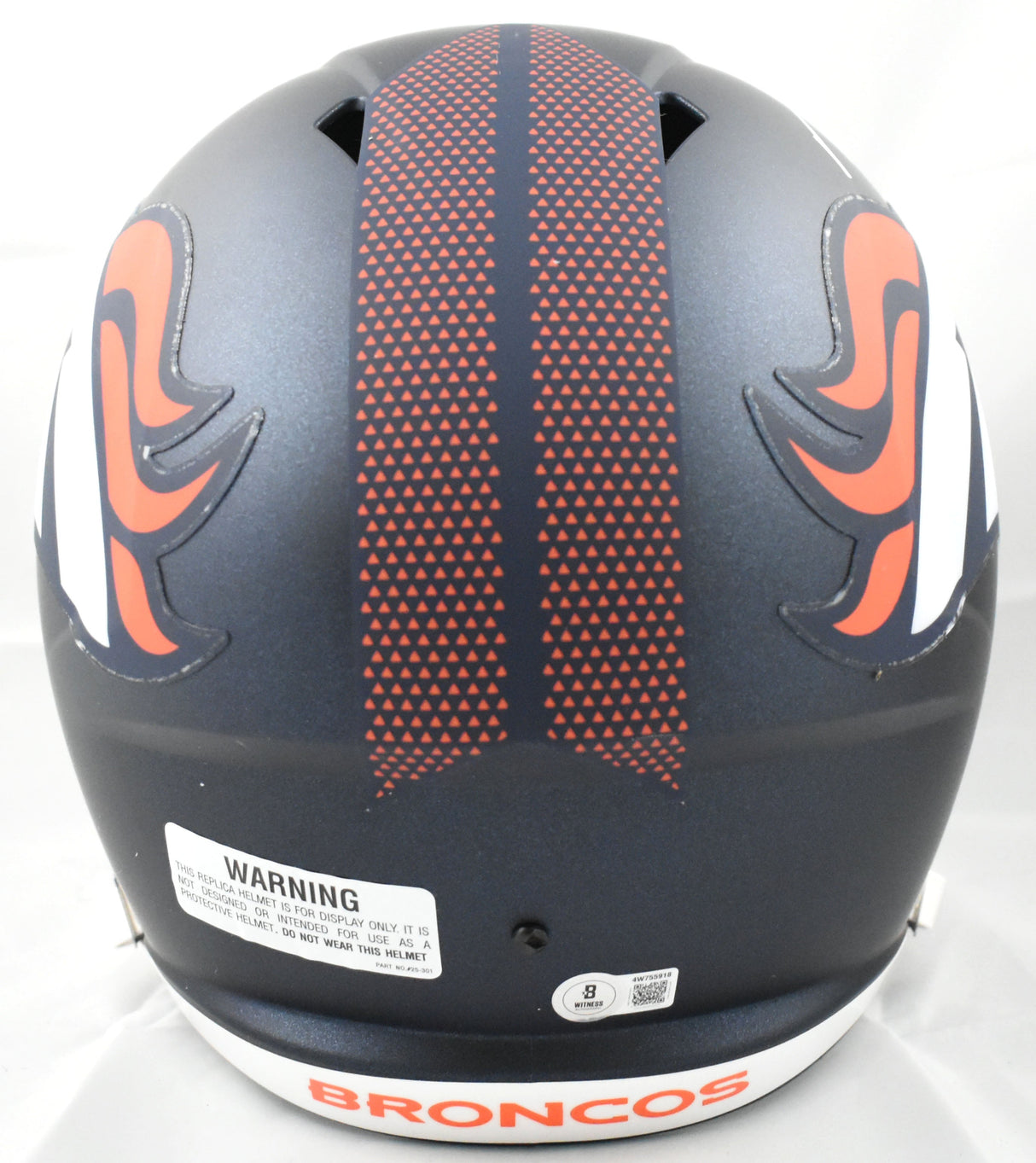 Troy Franklin Autographed Denver Broncos F/S Speed Helmet - Beckett W Holo