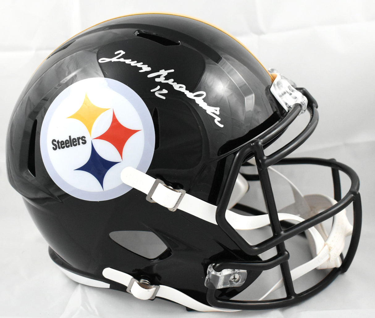 Terry Bradshaw Autographed Pittsburgh Steelers F/S Speed Helmet - Beckett W Holo