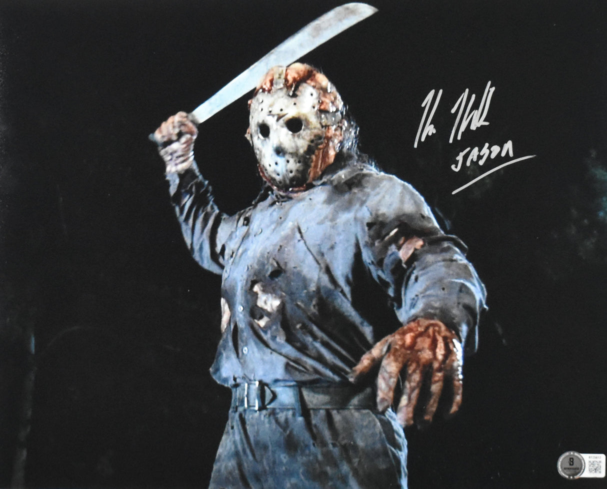 Kane Hodder Autographed Friday the 13th 11x14 Close Up Photo - Beckett Hologram