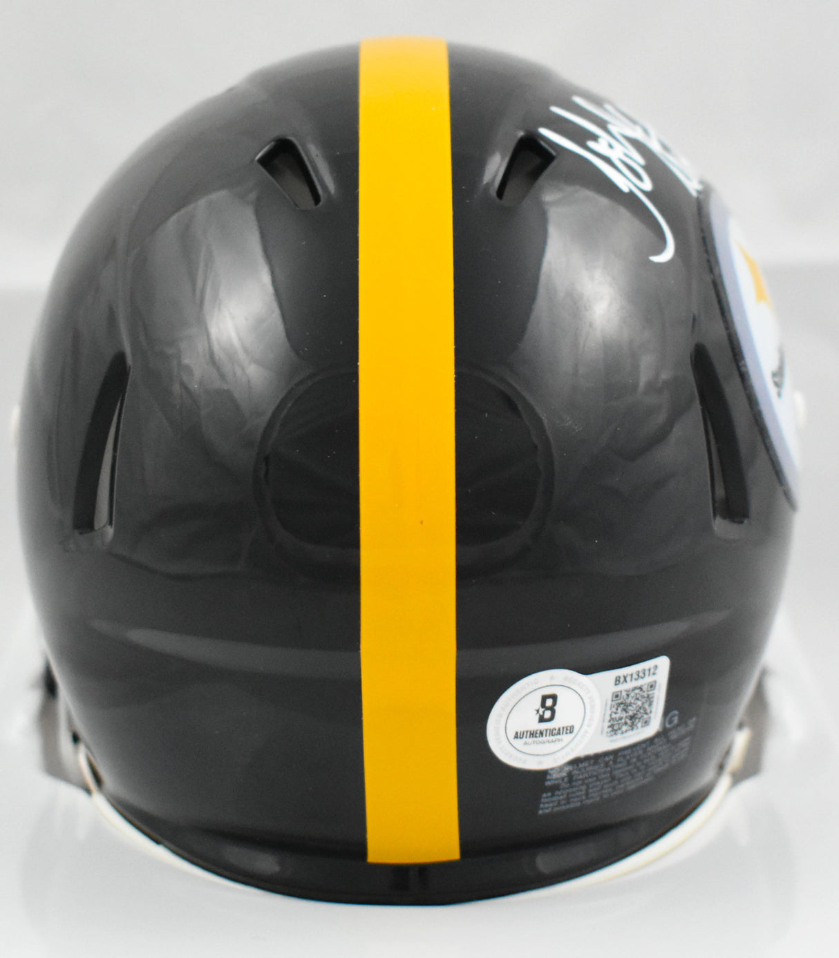 John Stallworth Autographed Pittsburgh Steelers Speed Mini Helmet - Beckett Holo