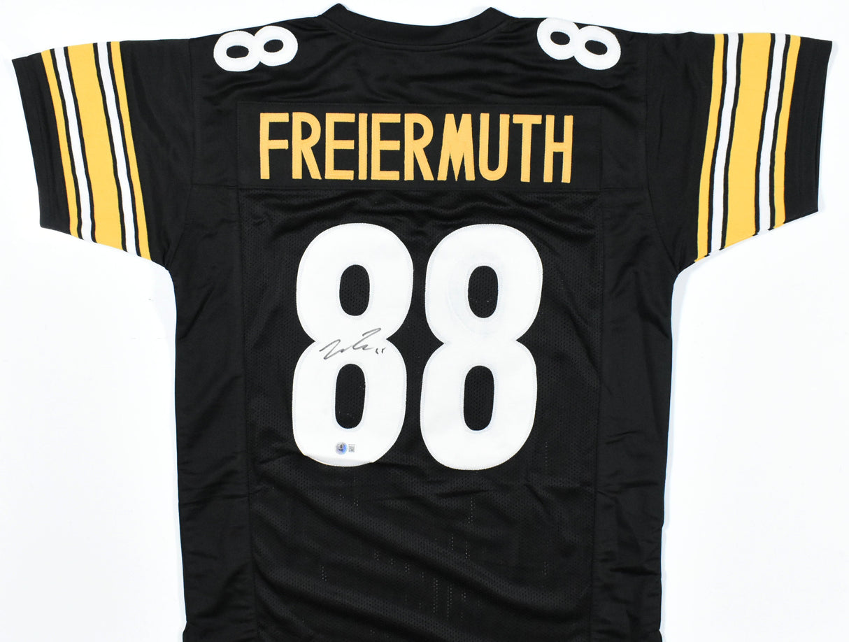 Pat Freiermuth Autographed Black Pro Style Jersey - Beckett W Hologram