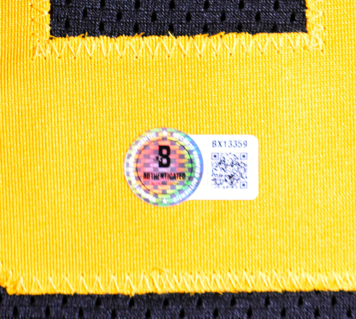Jack Sawyer Autographed Black and Yellow Pro Style Jersey - Beckett Holo *L3