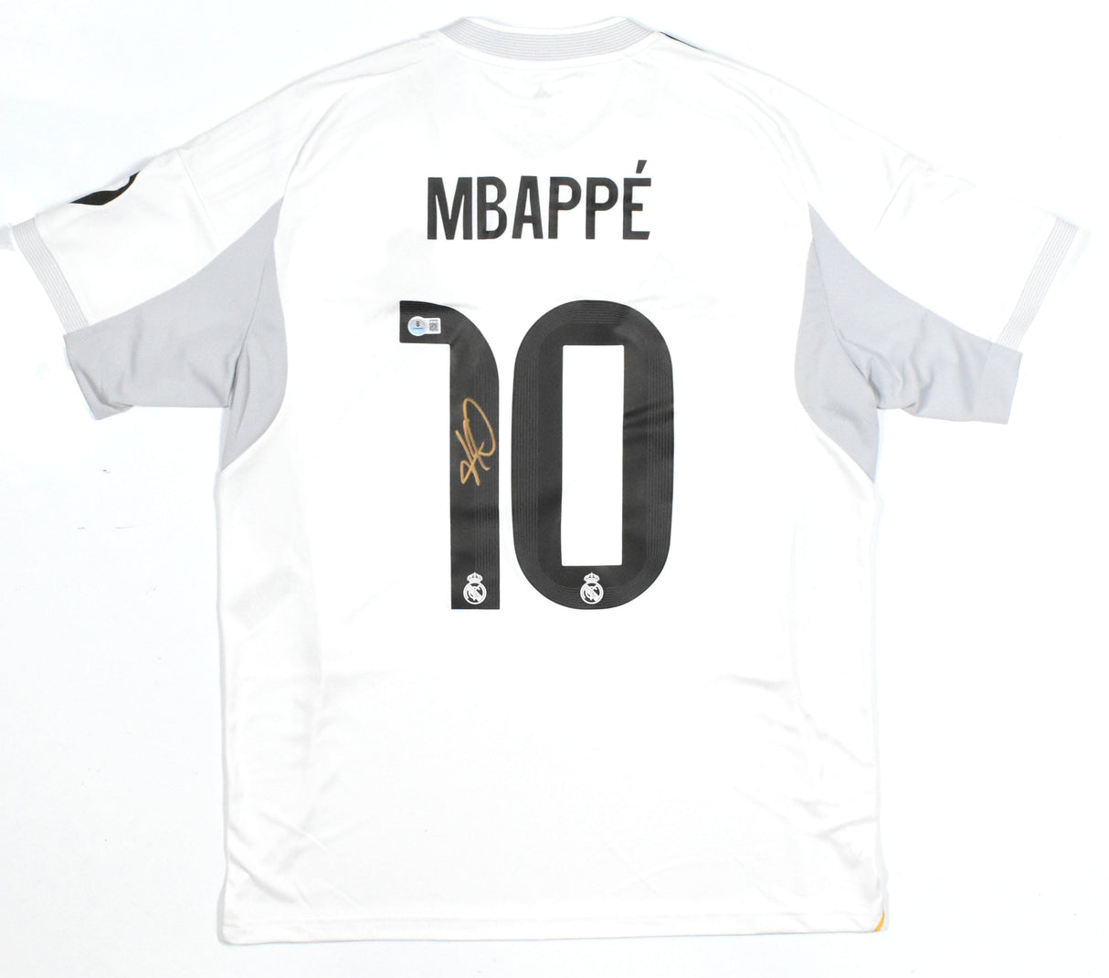Kylian Mbappe Signed Real Madrid Home Soccer Jersey #10 - Beckett Holo *L LOA