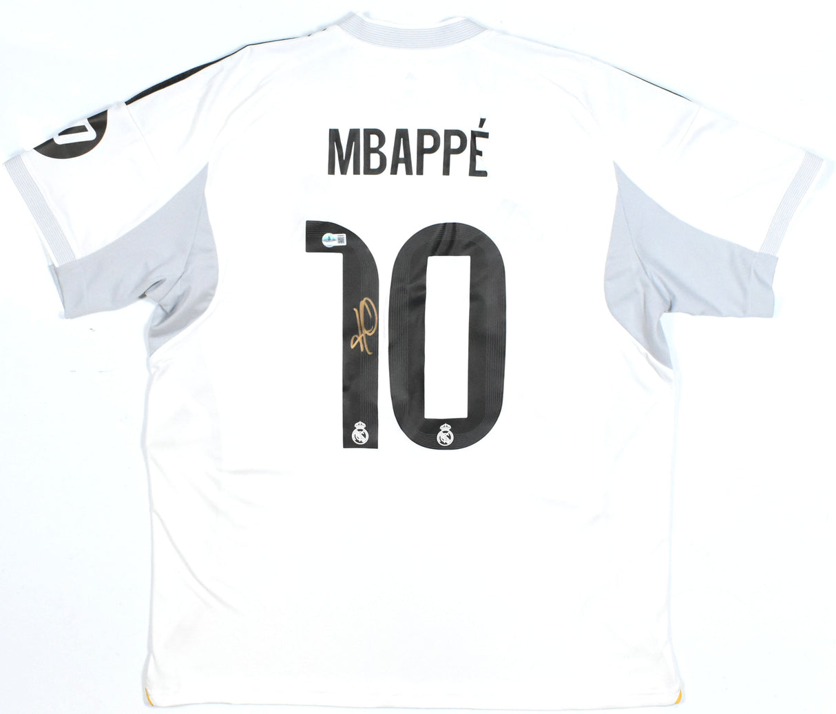 Kylian Mbappe Autographed Real Madrid Home Soccer Jersey #10-Beckett Holo*XL LOA