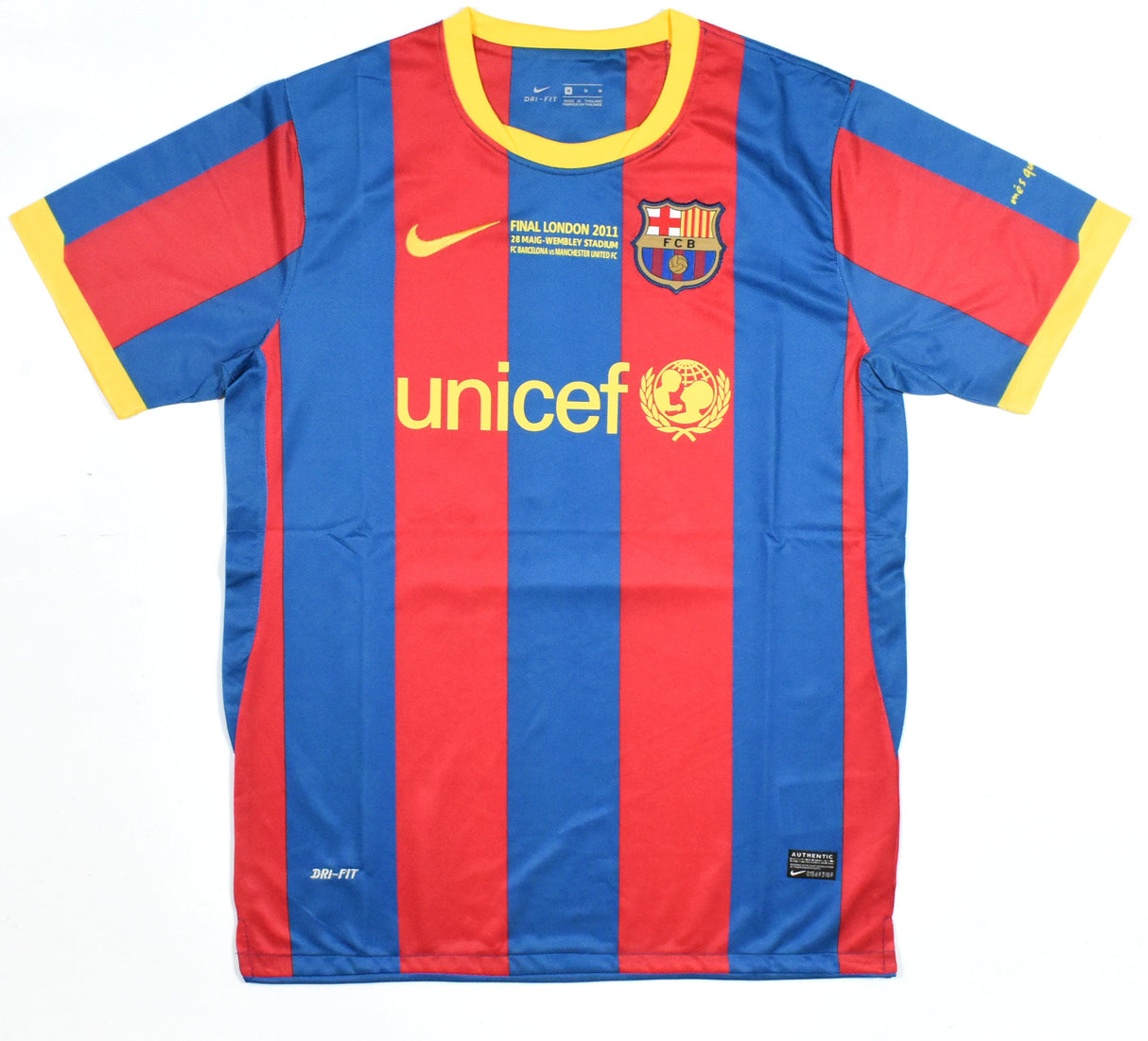 Lionel Messi Autographed FC Barcelona Home Soccer Jersey #10-Beckett Holo *M LOA