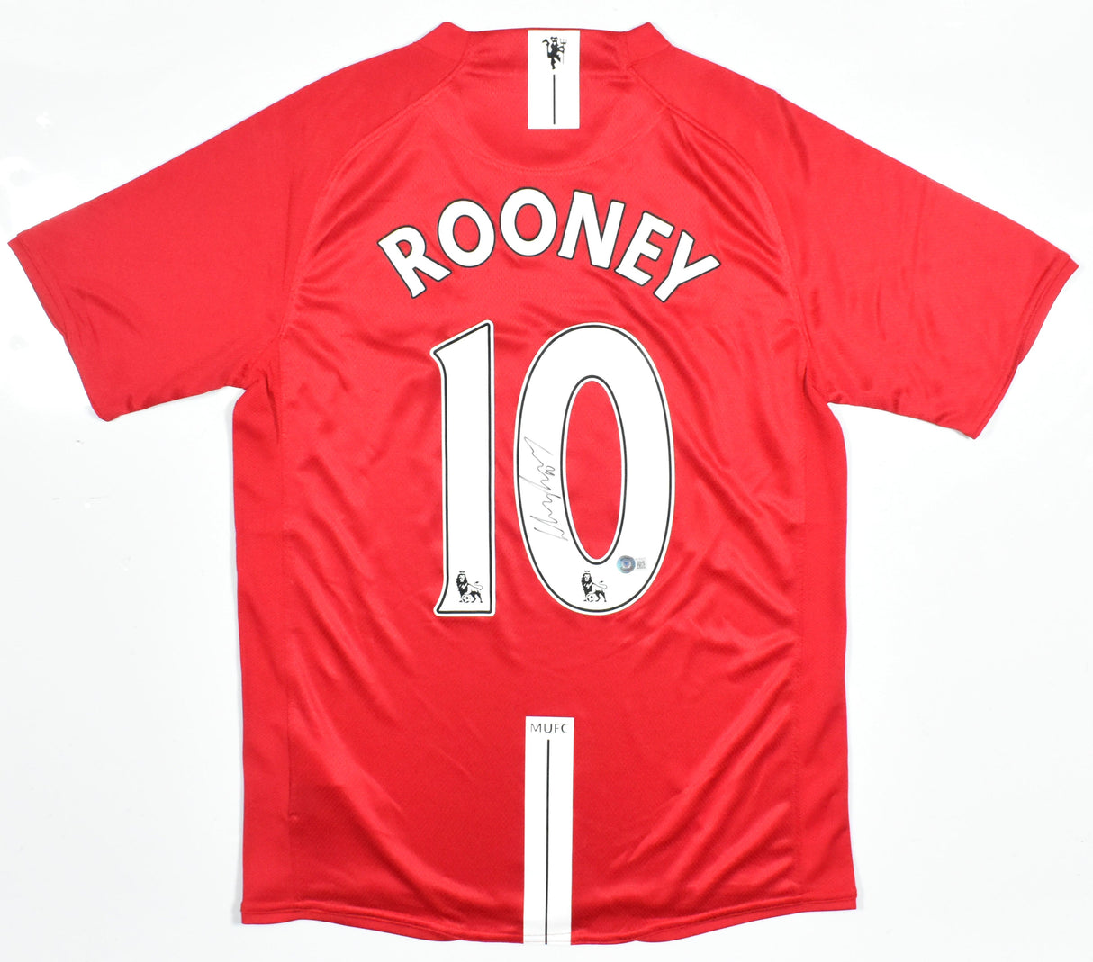 Wayne Rooney Autographed Manchester United Home Soccer Jersey #10 - Beckett *M