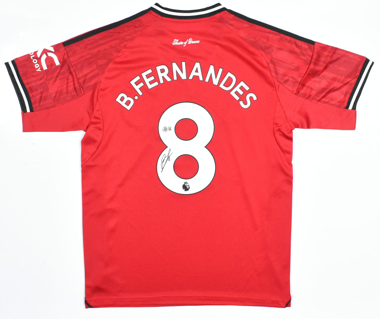 Bruno Fernandes Autographed Manchester United Home Soccer Jersey #8-Beckett W *M